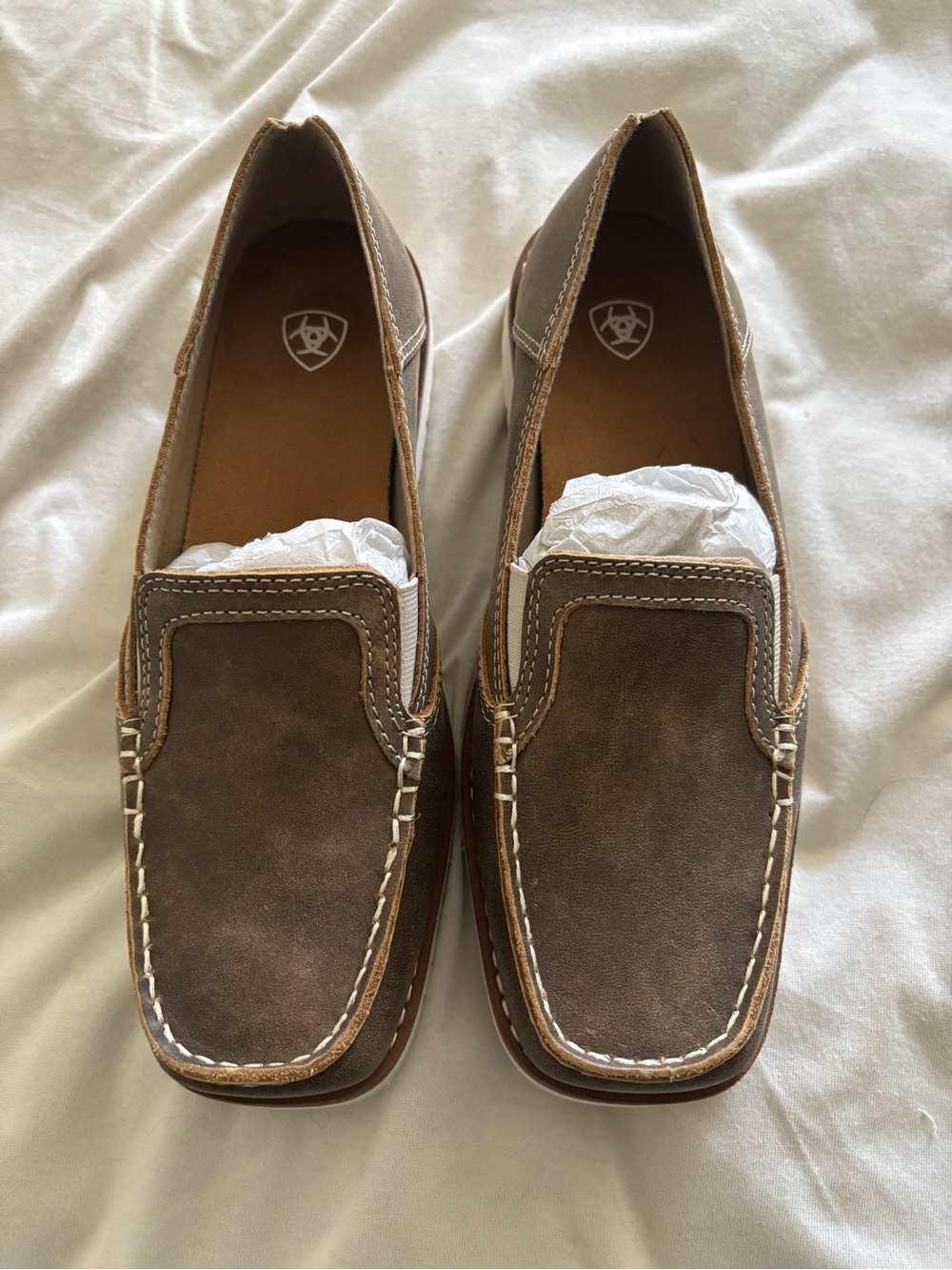 Ariat Women’s Brown Slip-On Moc Loafers